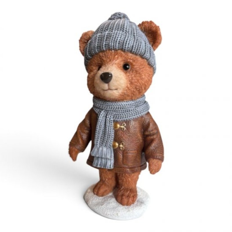 Bär mit Mütze, Schal und Jacke (Große Version!)